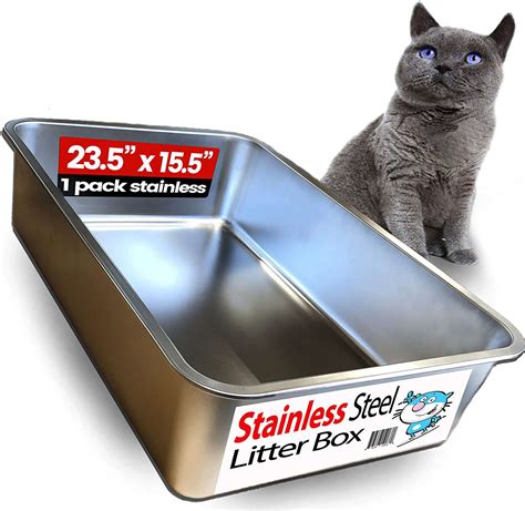 stainless steel cat litter boxes|best stainless steel cat box.